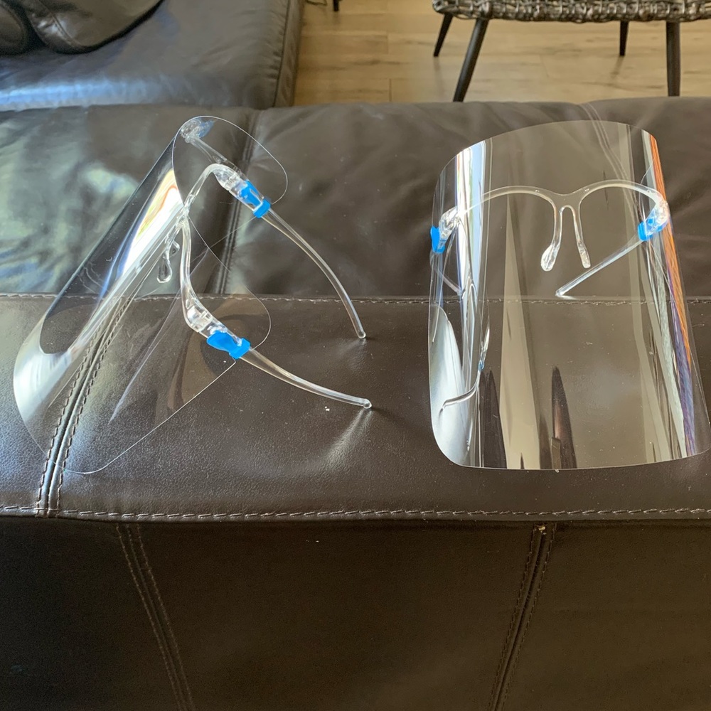 Clear face shield mask
